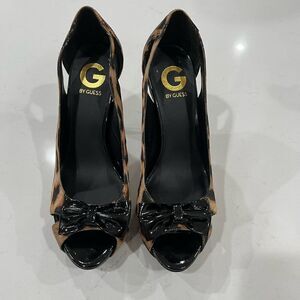 Guess Bow High Heels Leopard
